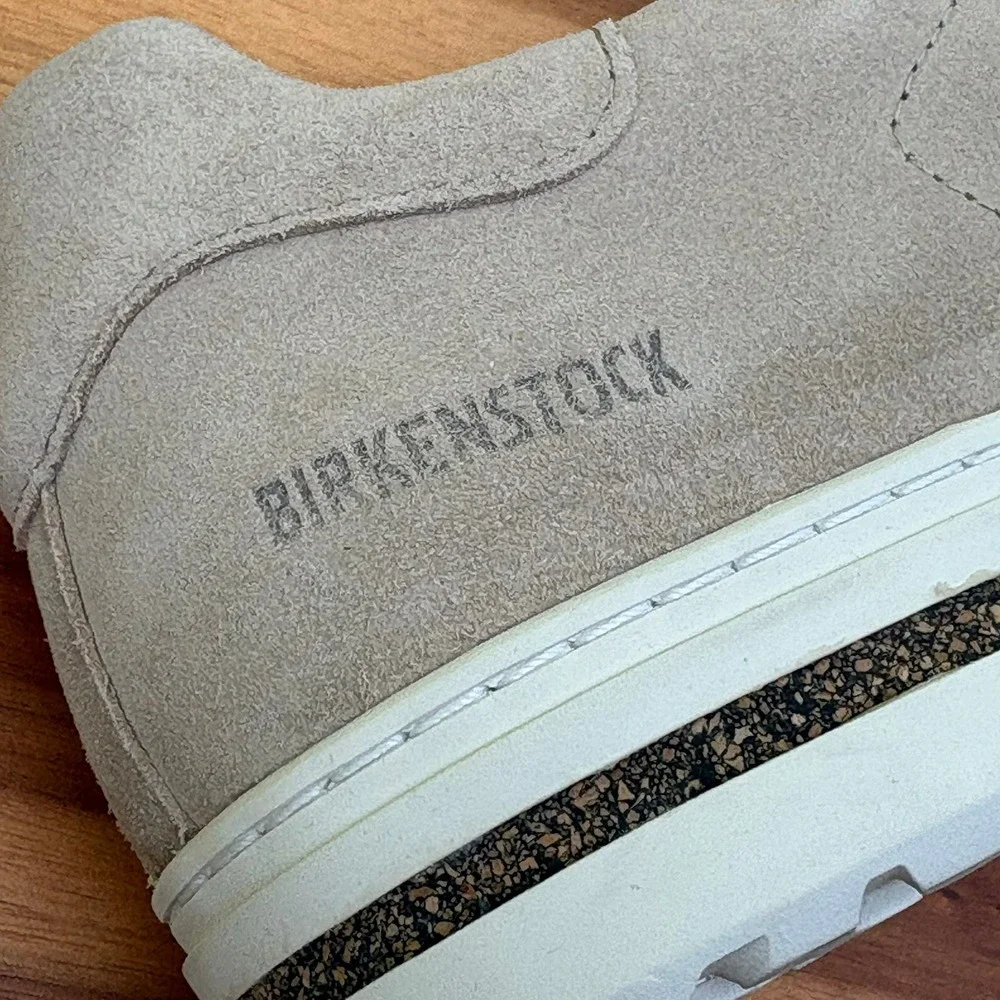 Birkenstock Bend Low Suede Sneakers Mens 44 Sand Beige Casual NEW